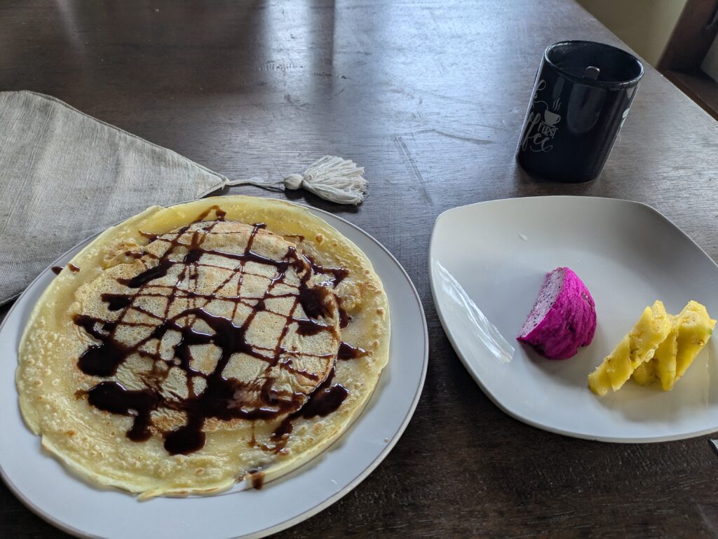 The point Surfcamp Baliの朝食